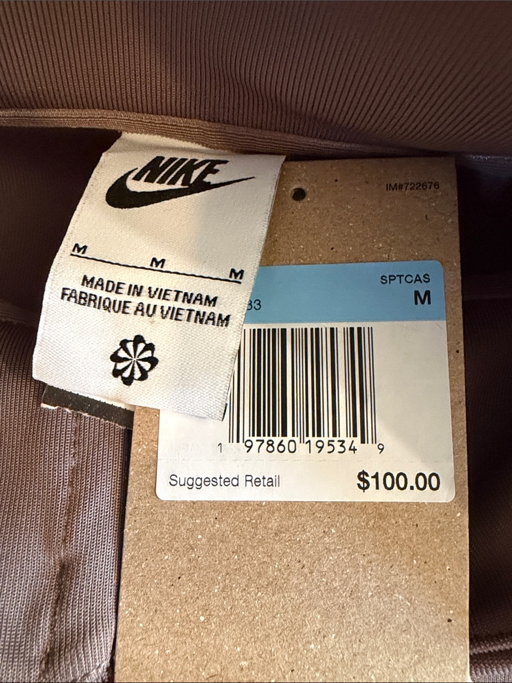 Nike Sportswear Windrunner Women's Knit Jacket in Mink Brown/White 🔥🌟NWT🌟🔥 - Picture 2 of 7